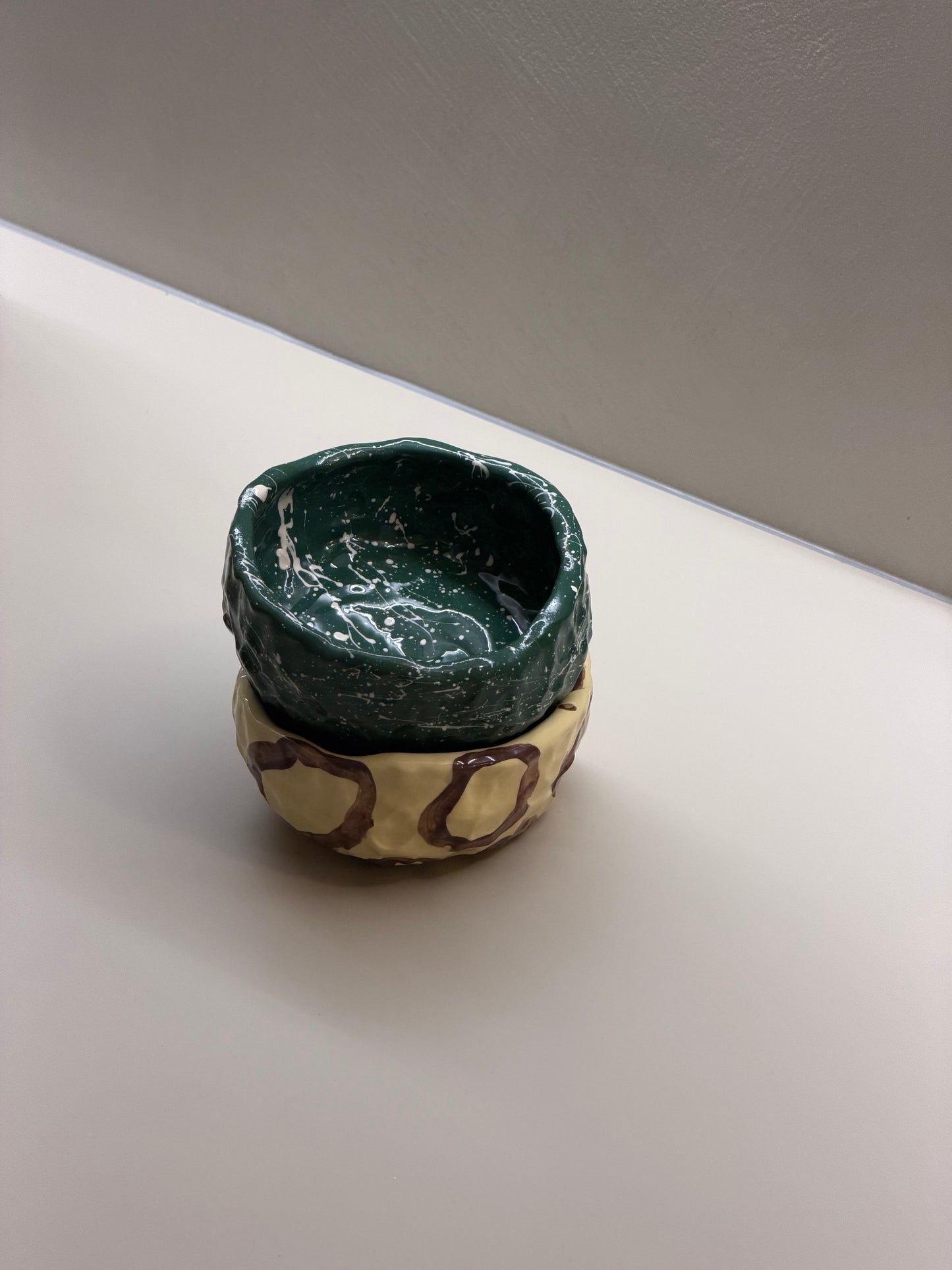 NIDO BOWL - VERDE SCURO / BIANCO